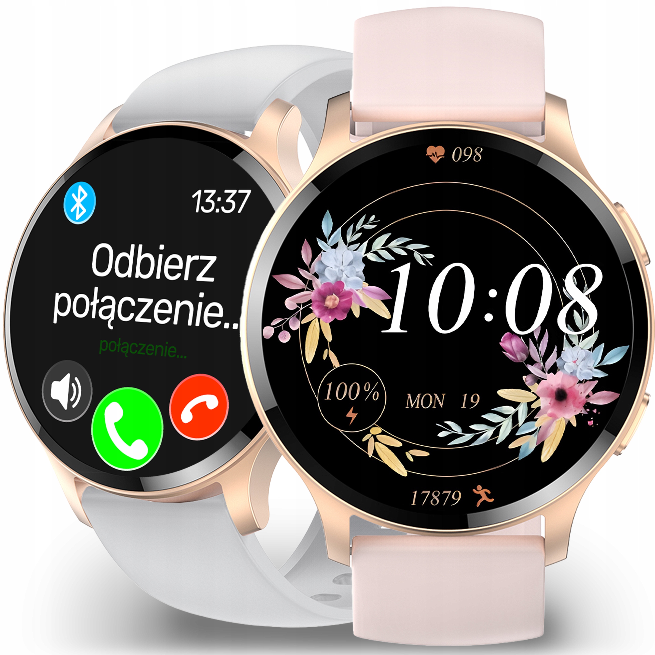 Zlaté inteligentné hodinky DT K50